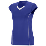 Augusta Sportswear Ladies Blash Jersey in Purple/White  -Part of the Ladies, Ladies-Jersey, Augusta-Products, Volleyball, Shirts product lines at KanaleyCreations.com