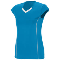 Augusta Sportswear Ladies Blash Jersey in Power Blue/White  -Part of the Ladies, Ladies-Jersey, Augusta-Products, Volleyball, Shirts product lines at KanaleyCreations.com
