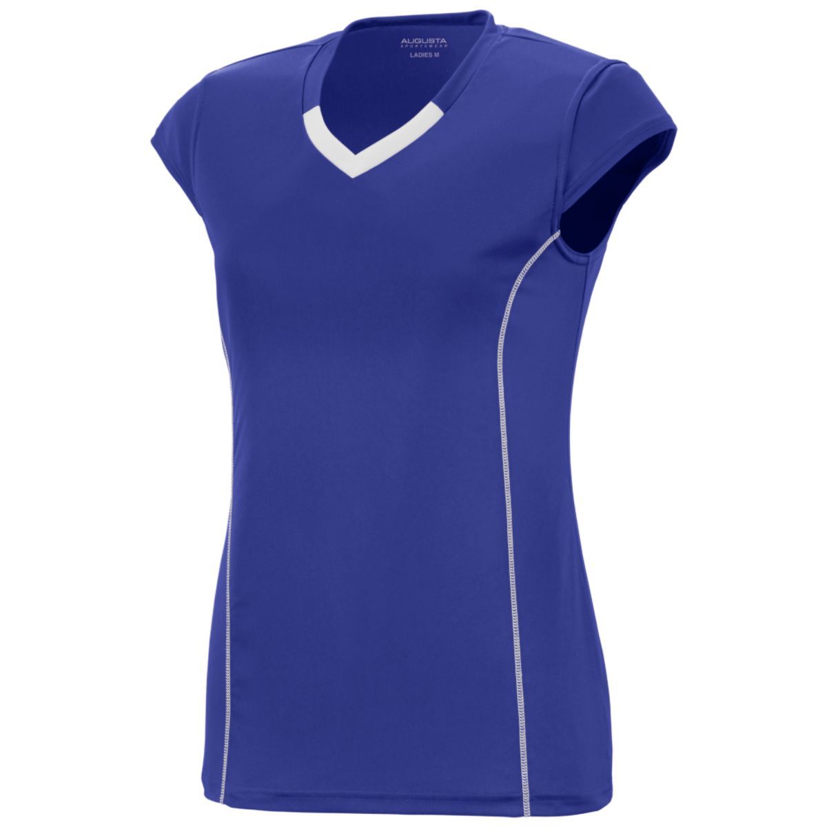 Augusta Sportswear Girls Blash Jersey in Purple/White  -Part of the Girls, Augusta-Products, Volleyball, Girls-Jersey, Shirts product lines at KanaleyCreations.com