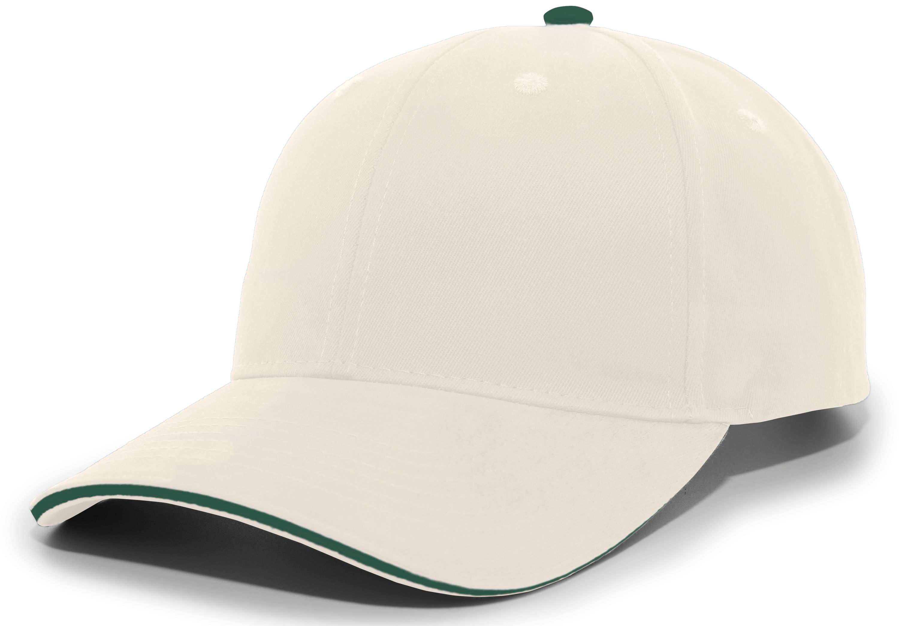 Pacific Headwear Brushed Twill Cap With Sandwich Bill