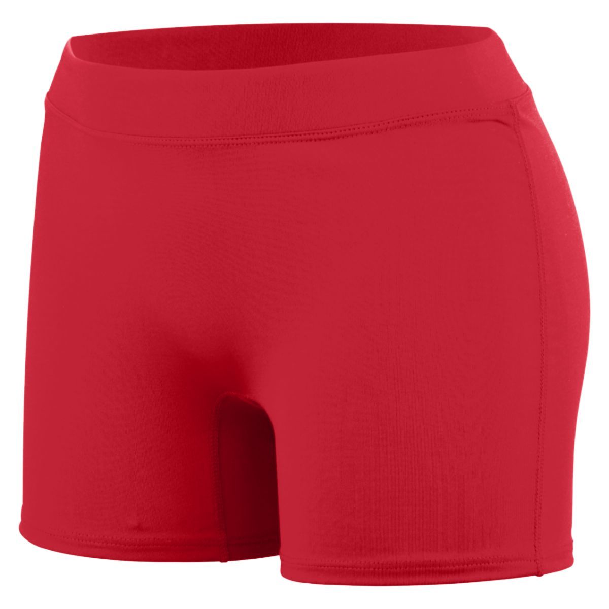 Augusta Sportswear Girls Enthuse Shorts in Red  -Part of the Girls, Augusta-Products, Volleyball, Girls-Shorts product lines at KanaleyCreations.com