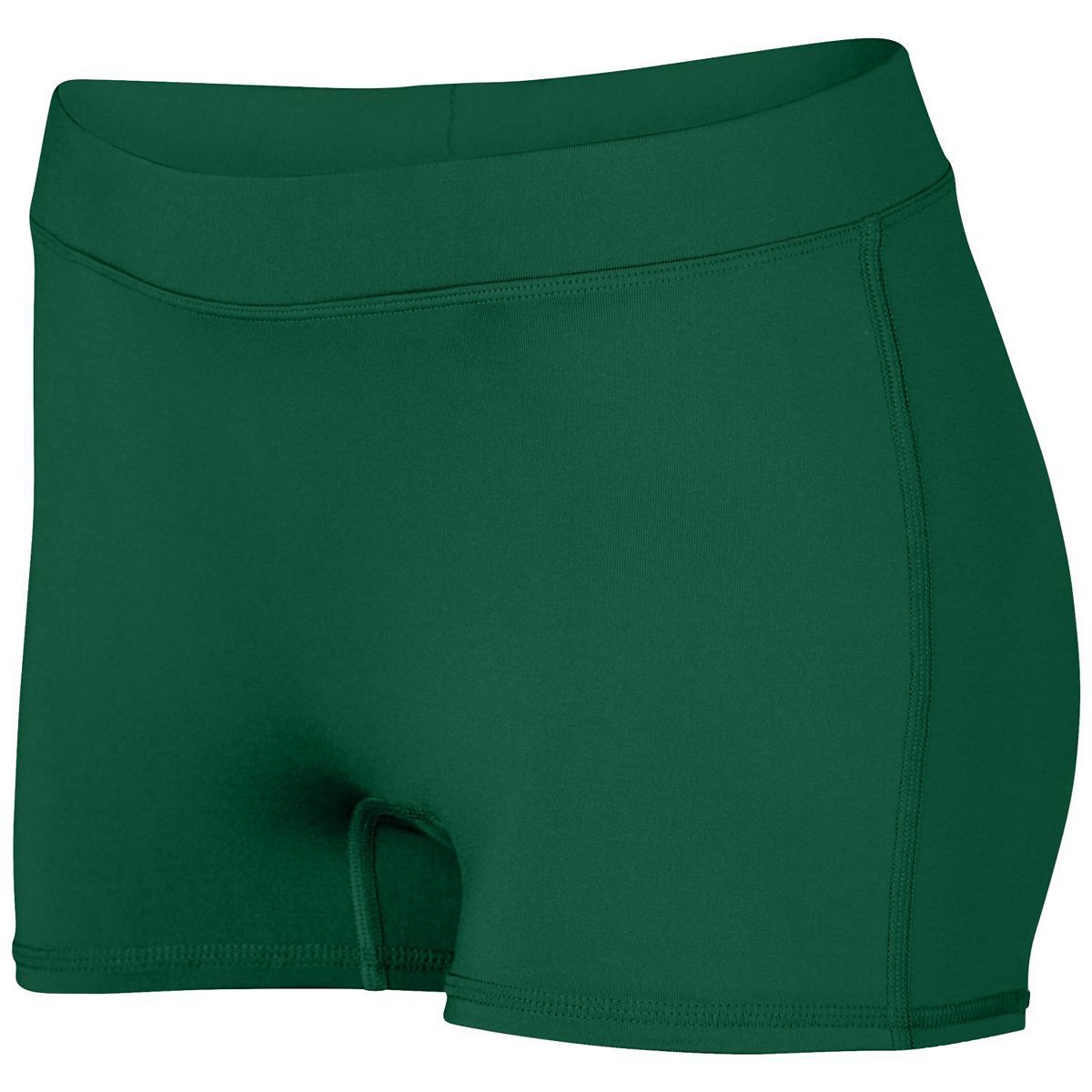 Augusta Sportswear Ladies Dare Shorts in Dark Green  -Part of the Ladies, Ladies-Shorts, Augusta-Products, Volleyball product lines at KanaleyCreations.com