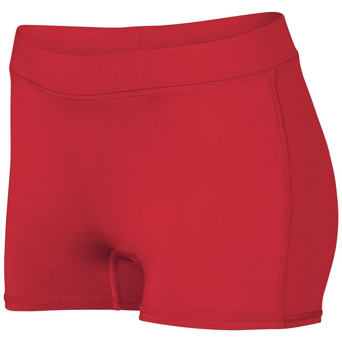 Augusta Sportswear Ladies Dare Shorts in Red  -Part of the Ladies, Ladies-Shorts, Augusta-Products, Volleyball product lines at KanaleyCreations.com
