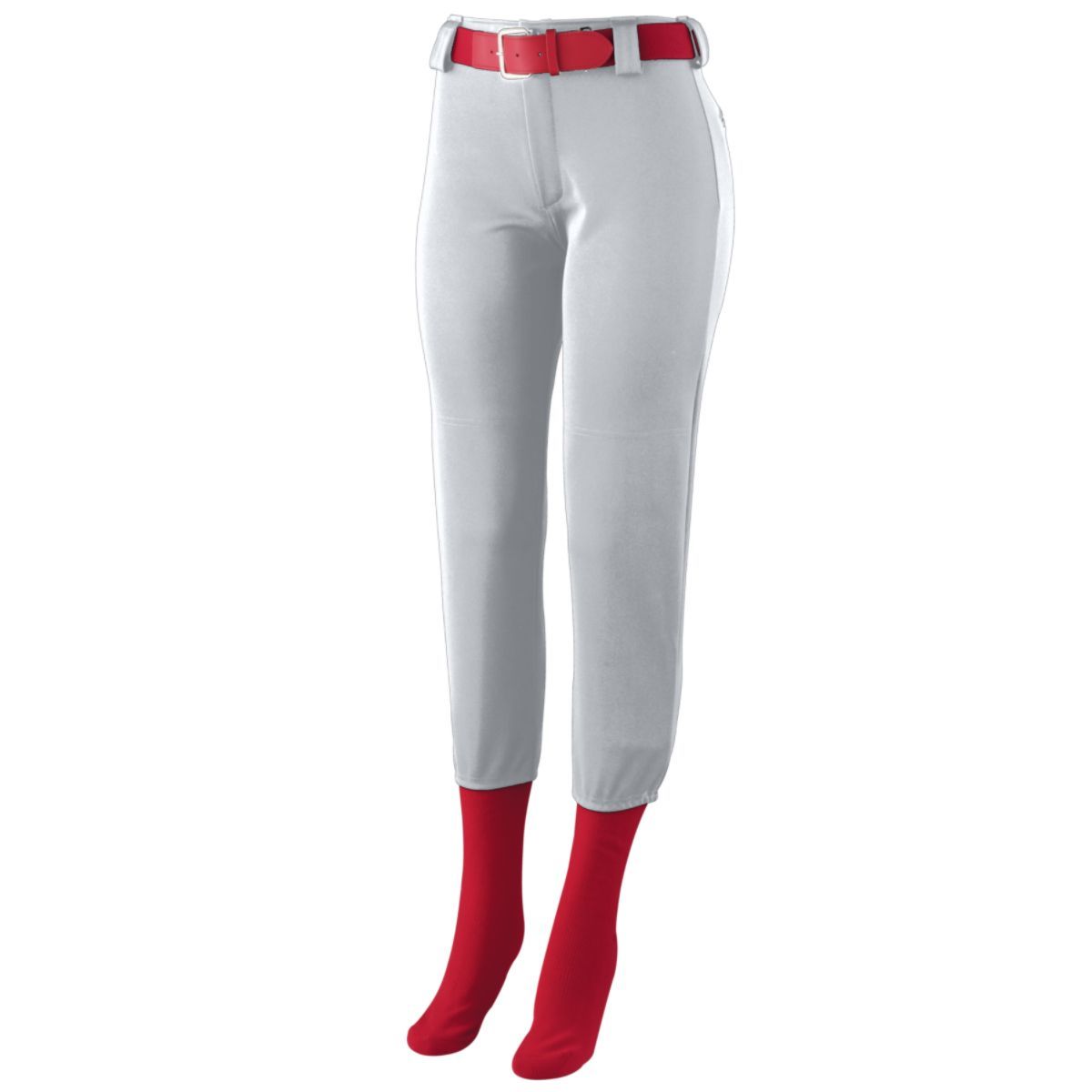Augusta Sportswear Ladies Low Rise Homerun Pant in Silver Grey  -Part of the Ladies, Ladies-Pants, Pants, Augusta-Products, Softball product lines at KanaleyCreations.com
