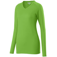 Augusta Sportswear Ladies Assist Jersey in Lime  -Part of the Ladies, Ladies-Jersey, Augusta-Products, Volleyball, Shirts product lines at KanaleyCreations.com