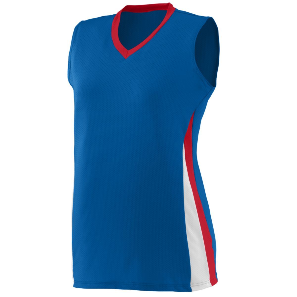Augusta Sportswear Ladies Tornado Jersey in Royal/Red/White  -Part of the Ladies, Ladies-Jersey, Augusta-Products, Volleyball, Shirts product lines at KanaleyCreations.com