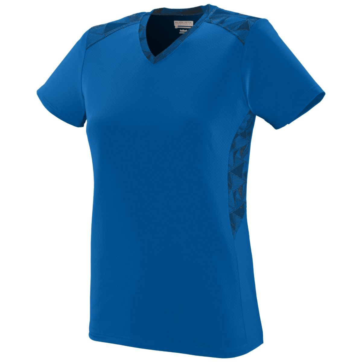 Augusta Sportswear Ladies Vigorous Jersey in Royal/Royal/Black Print  -Part of the Ladies, Ladies-Jersey, Augusta-Products, Softball, Shirts product lines at KanaleyCreations.com