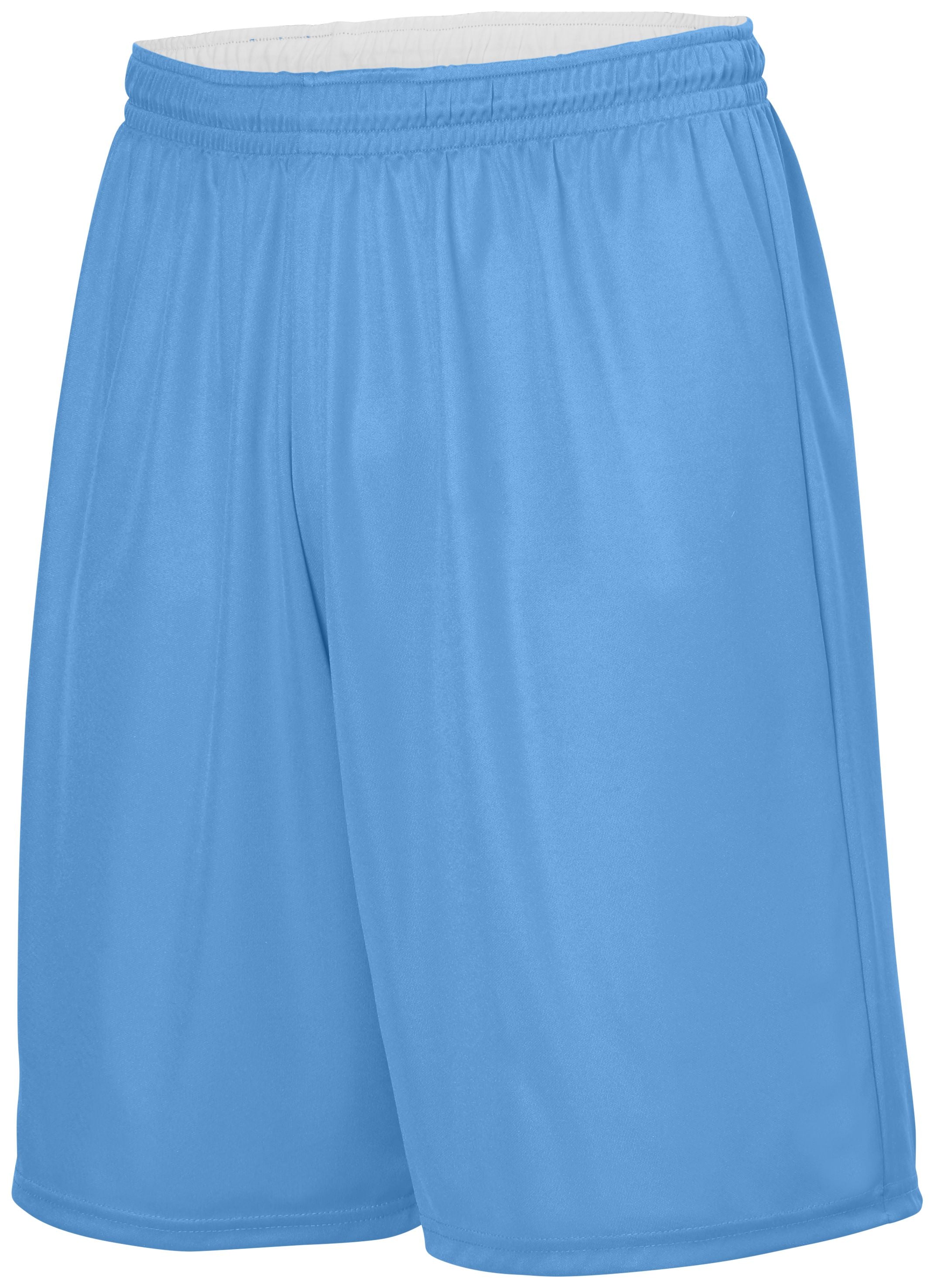 Augusta Sportswear Reversible Wicking Shorts in Columbia Blue/White  -Part of the Adult, Adult-Shorts, Augusta-Products, Basketball, All-Sports, All-Sports-1 product lines at KanaleyCreations.com