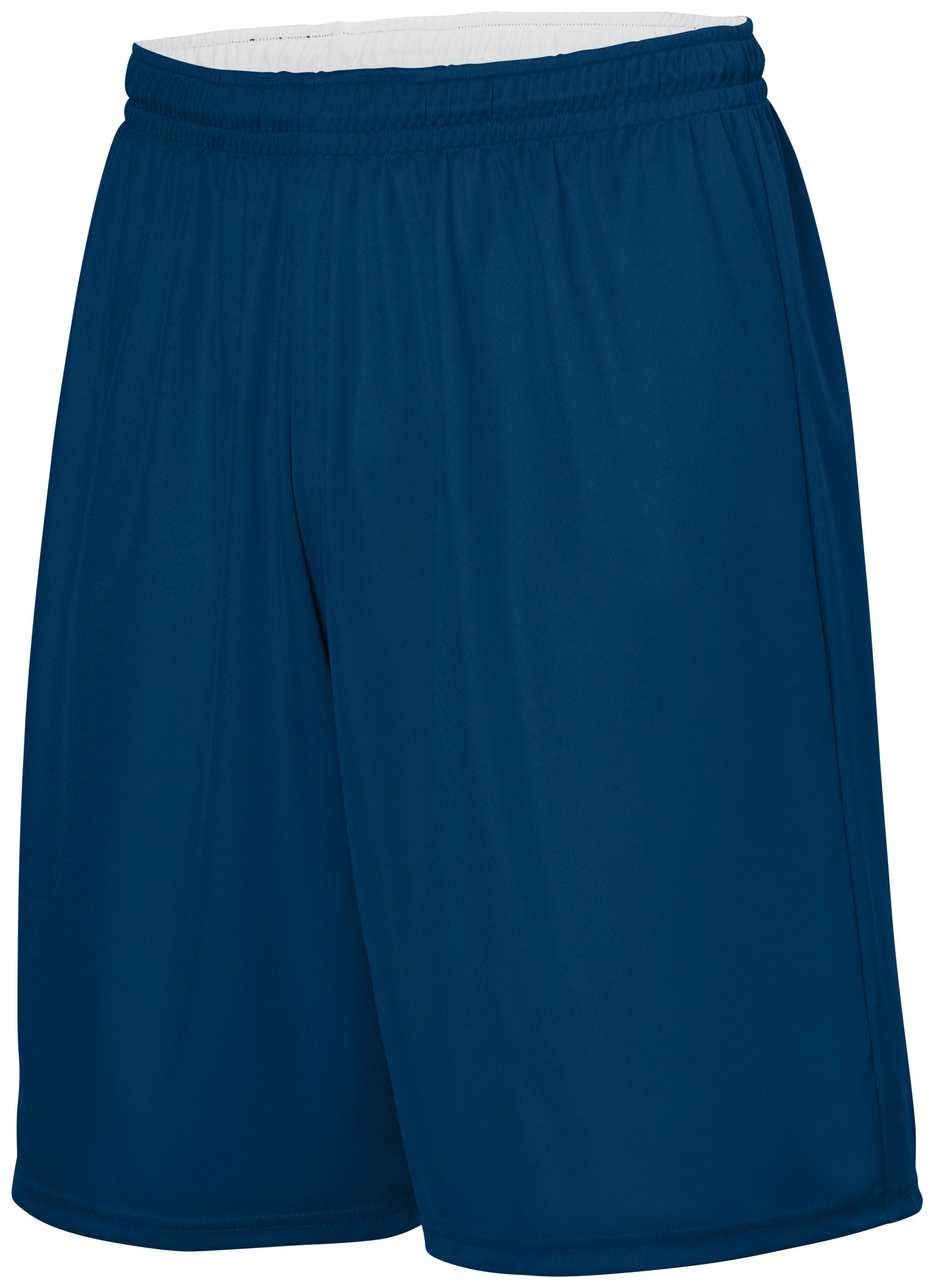 Augusta Sportswear Youth Reversible Wicking Shorts in Navy/White  -Part of the Youth, Youth-Shorts, Augusta-Products, Basketball, All-Sports, All-Sports-1 product lines at KanaleyCreations.com