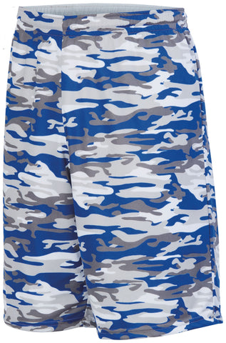Augusta Sportswear Youth Reversible Wicking Shorts in Royal Mod/White  -Part of the Youth, Youth-Shorts, Augusta-Products, Basketball, All-Sports, All-Sports-1 product lines at KanaleyCreations.com