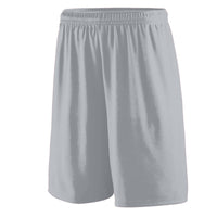 Augusta Sportswear Youth Training Shorts in Silver Grey  -Part of the Youth, Youth-Shorts, Augusta-Products product lines at KanaleyCreations.com