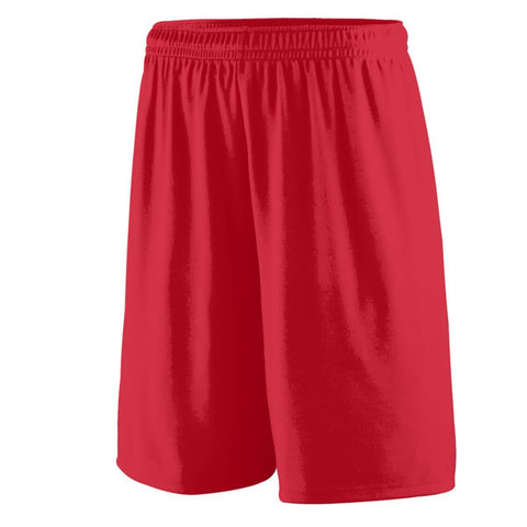 Augusta Sportswear Youth Training Shorts in Red  -Part of the Youth, Youth-Shorts, Augusta-Products product lines at KanaleyCreations.com