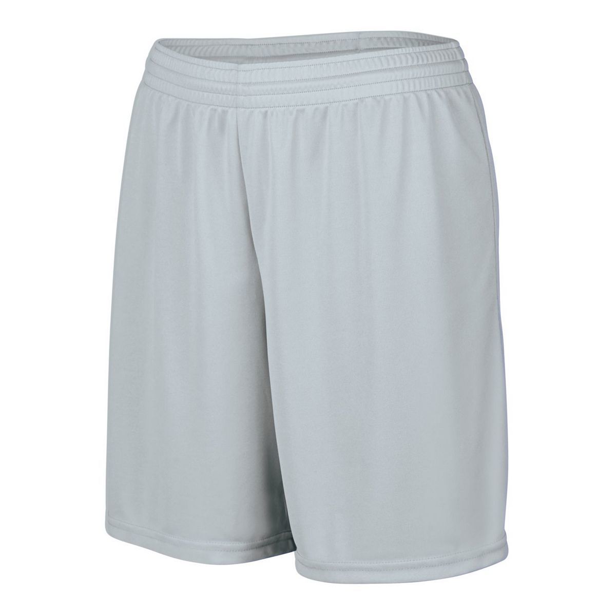 Augusta Sportswear Ladies Octane Shorts in Silver  -Part of the Ladies, Ladies-Shorts, Augusta-Products product lines at KanaleyCreations.com