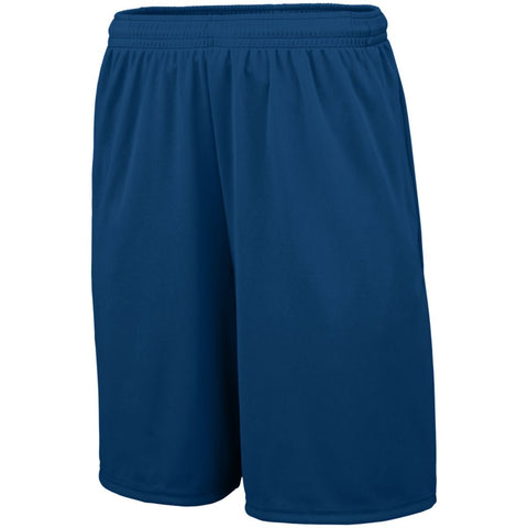 Augusta Sportswear Training Shorts With Pockets in Navy  -Part of the Adult, Adult-Shorts, Augusta-Products, Lacrosse, All-Sports, All-Sports-1 product lines at KanaleyCreations.com