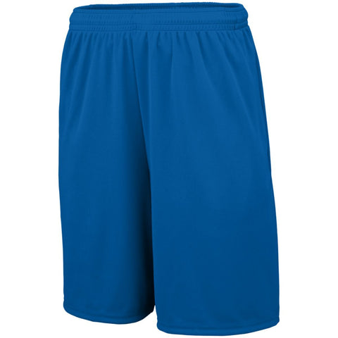 Augusta Sportswear Youth Training Shorts With Pockets in Royal  -Part of the Youth, Youth-Shorts, Augusta-Products, Lacrosse, All-Sports, All-Sports-1 product lines at KanaleyCreations.com