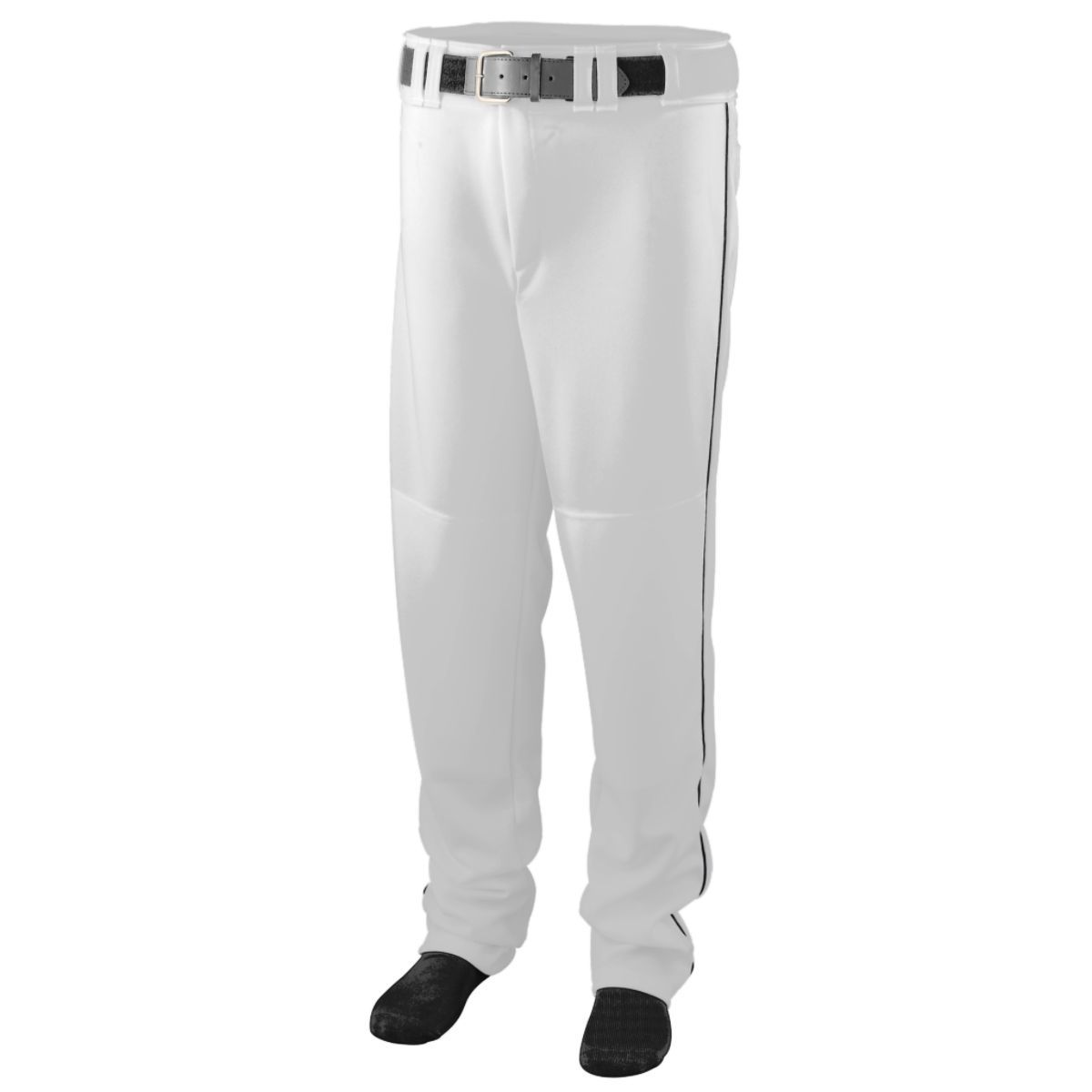 Augusta Sportswear Series Baseball/Softball Pant With Piping in White/Black  -Part of the Adult, Adult-Pants, Pants, Augusta-Products, Baseball, All-Sports, All-Sports-1 product lines at KanaleyCreations.com