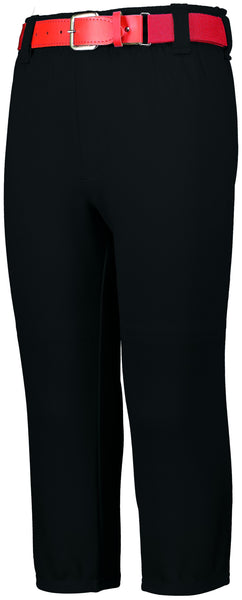 Augusta Sportswear Pull-Up Baseball Pant With Loops in Black  -Part of the Adult, Adult-Pants, Pants, Augusta-Products, Baseball, All-Sports, All-Sports-1 product lines at KanaleyCreations.com