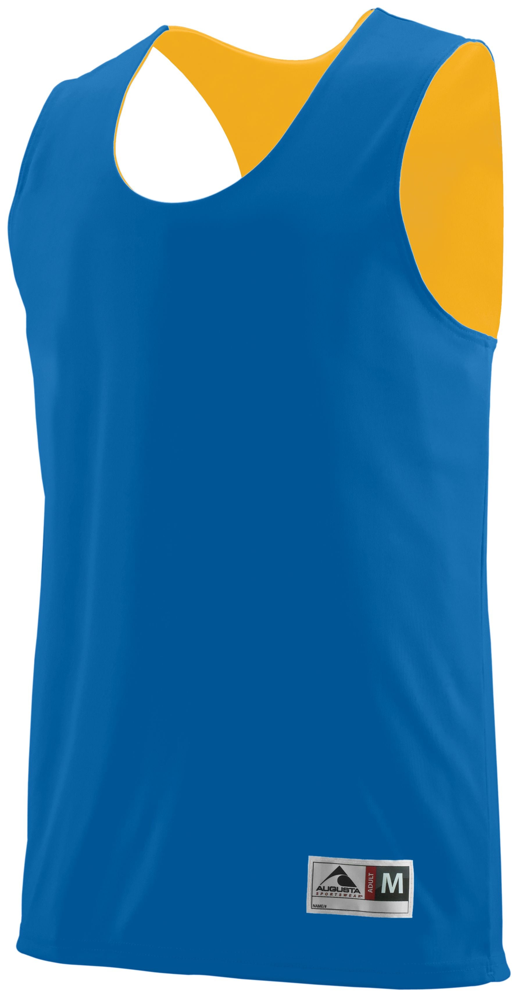Augusta Sportswear Youth Reversible Wicking Tank in Royal/Gold  -Part of the Youth, Youth-Tank, Augusta-Products, Basketball, Shirts, All-Sports, All-Sports-1 product lines at KanaleyCreations.com