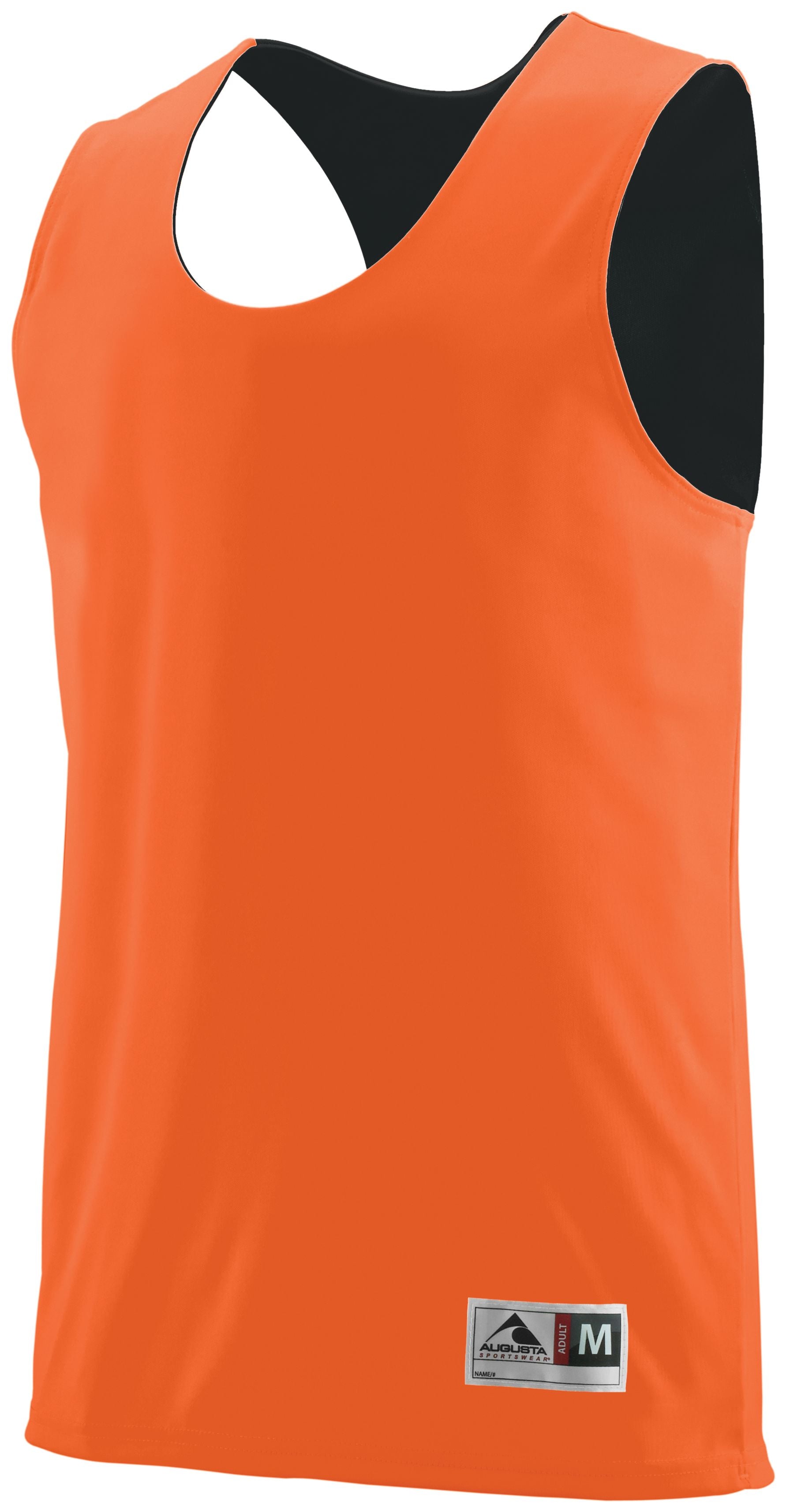 Augusta Sportswear Youth Reversible Wicking Tank in Orange/Black  -Part of the Youth, Youth-Tank, Augusta-Products, Basketball, Shirts, All-Sports, All-Sports-1 product lines at KanaleyCreations.com