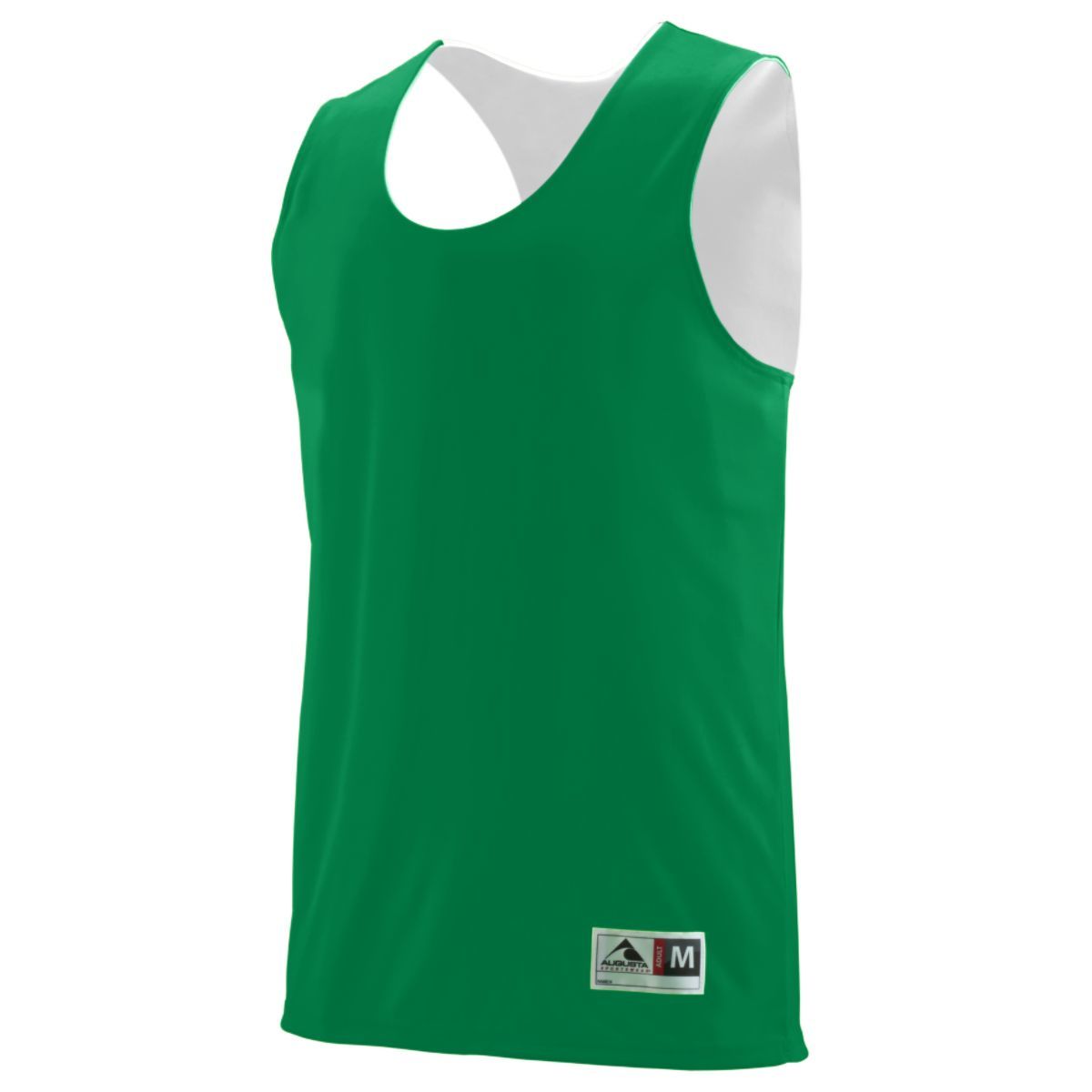 Augusta Sportswear Youth Reversible Wicking Tank in Kelly/White  -Part of the Youth, Youth-Tank, Augusta-Products, Basketball, Shirts, All-Sports, All-Sports-1 product lines at KanaleyCreations.com