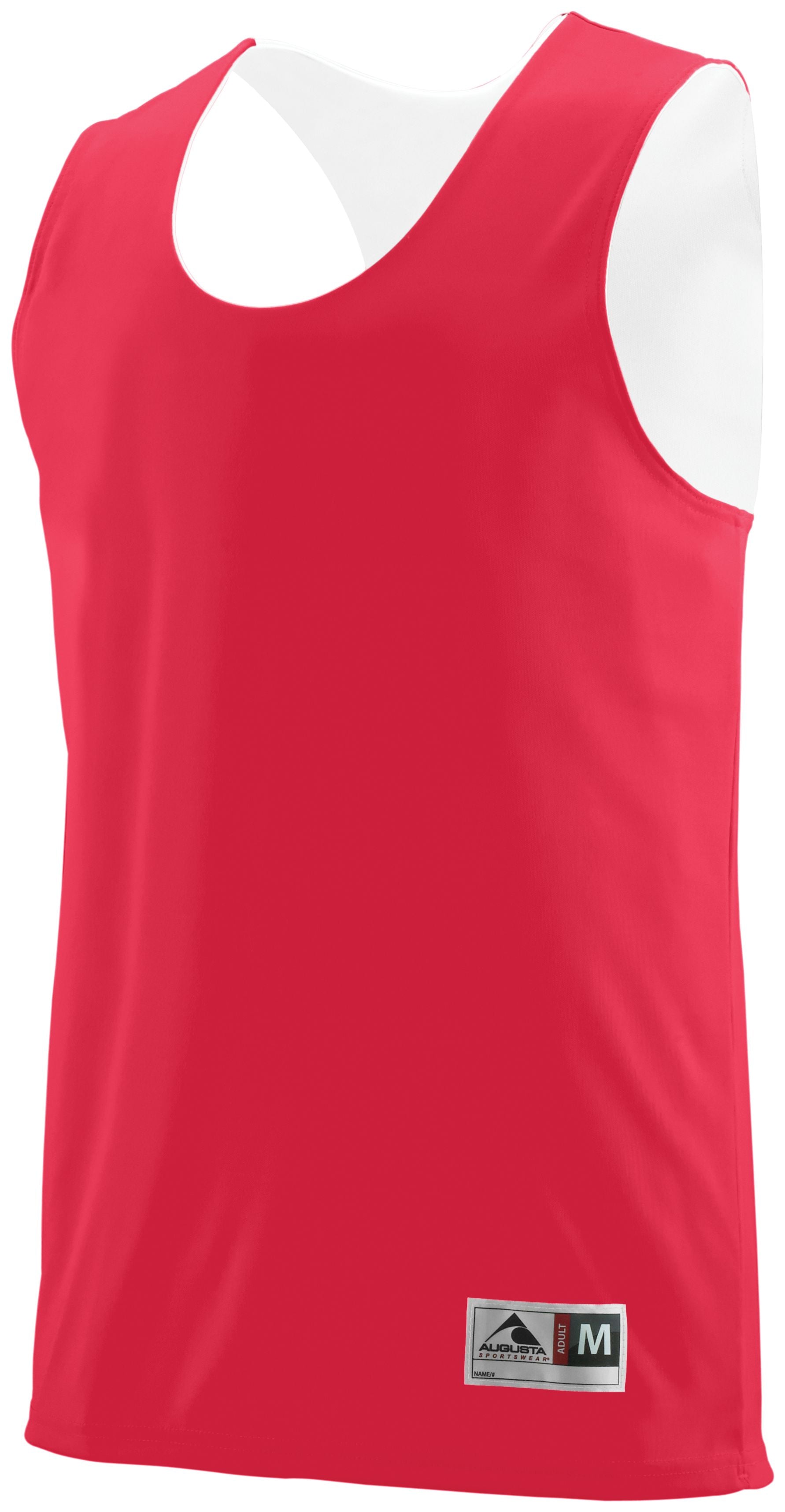 Augusta Sportswear Youth Reversible Wicking Tank in Red/White  -Part of the Youth, Youth-Tank, Augusta-Products, Basketball, Shirts, All-Sports, All-Sports-1 product lines at KanaleyCreations.com