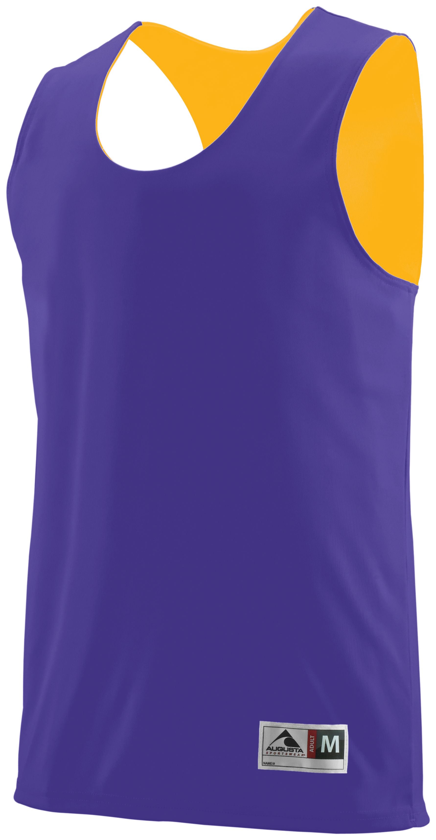 Augusta Sportswear Youth Reversible Wicking Tank in Purple/Gold  -Part of the Youth, Youth-Tank, Augusta-Products, Basketball, Shirts, All-Sports, All-Sports-1 product lines at KanaleyCreations.com