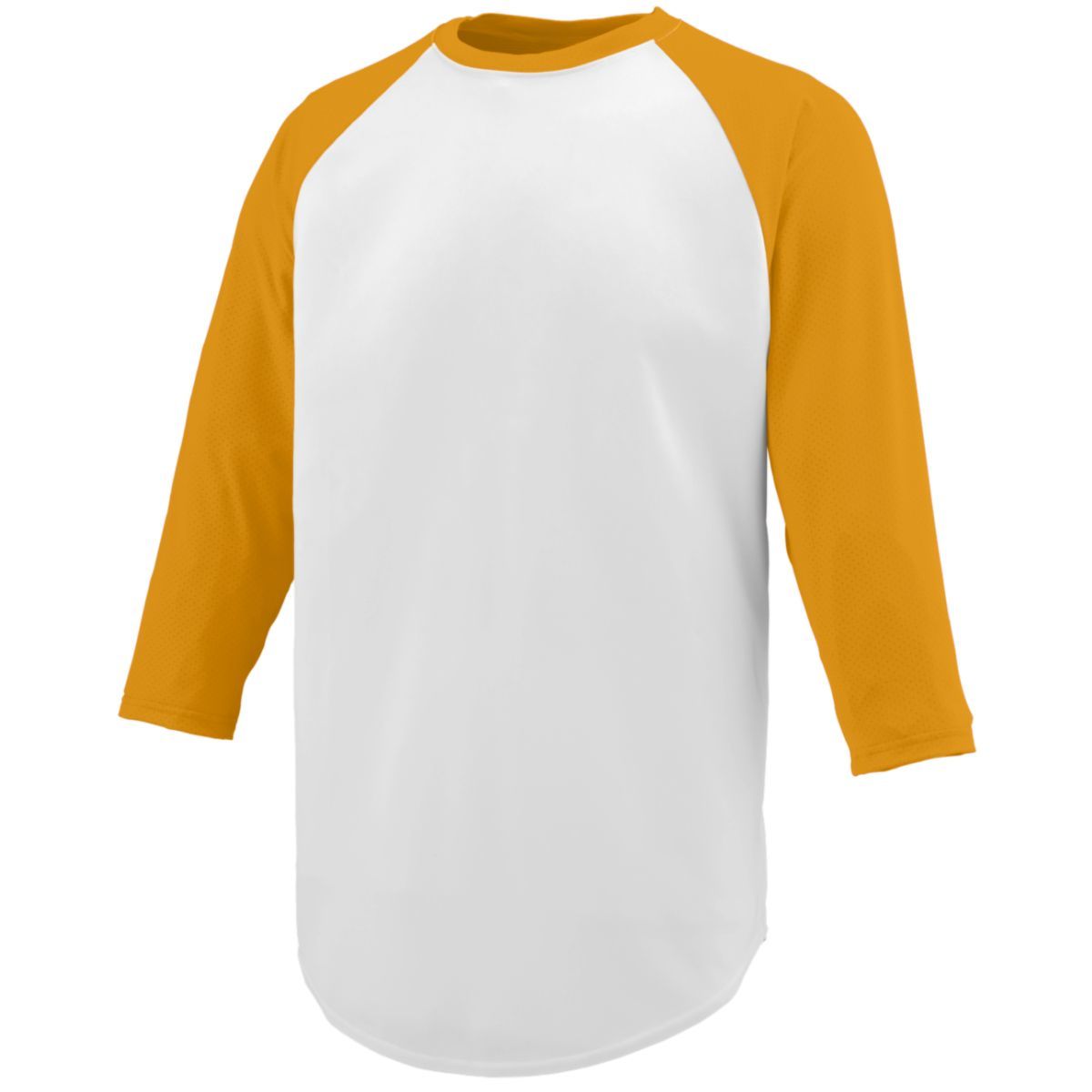Augusta Sportswear Nova Jersey in White/Gold  -Part of the Adult, Adult-Jersey, Augusta-Products, Baseball, Shirts, All-Sports, All-Sports-1 product lines at KanaleyCreations.com