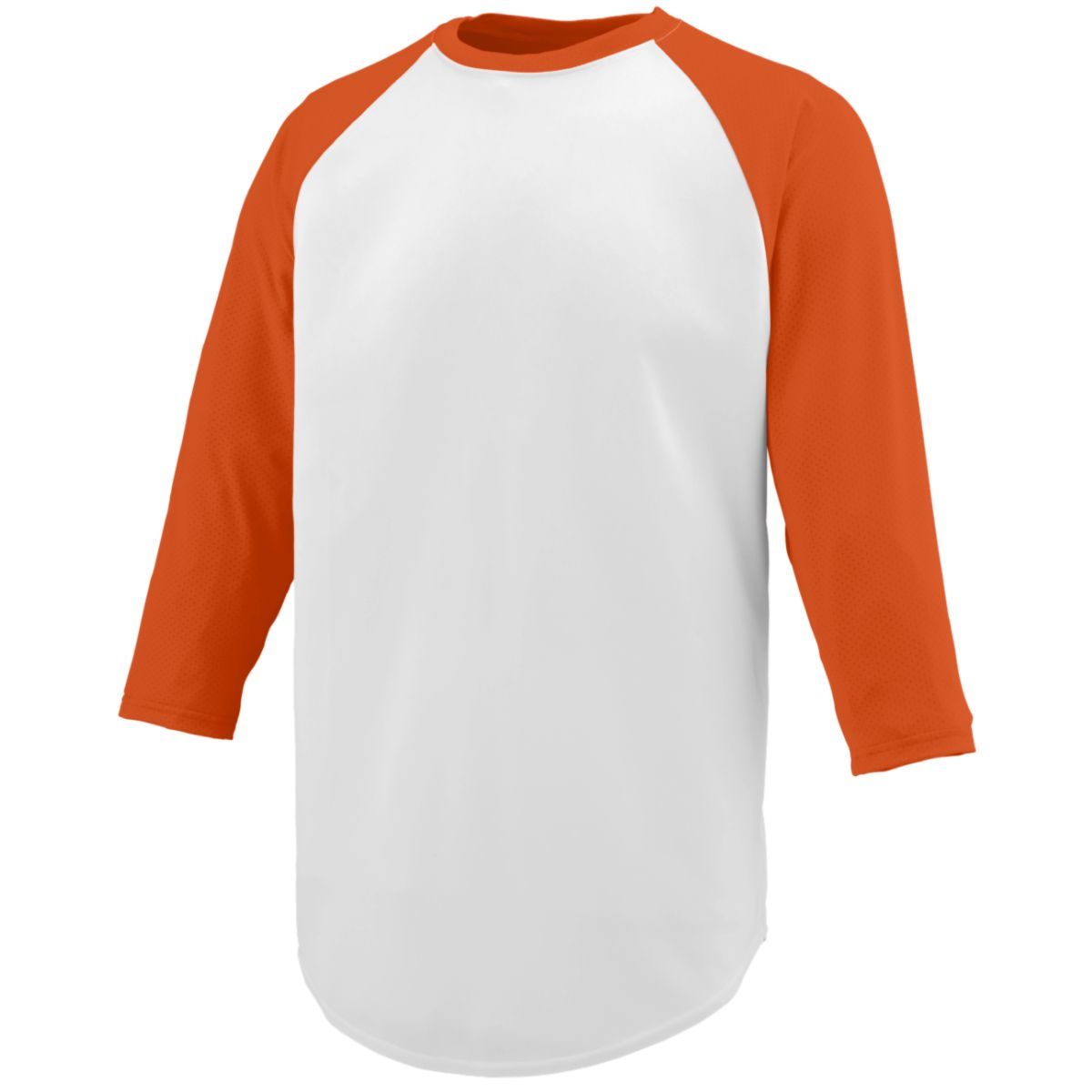Augusta Sportswear Youth Nova Jersey in White/Orange  -Part of the Youth, Youth-Jersey, Augusta-Products, Baseball, Shirts, All-Sports, All-Sports-1 product lines at KanaleyCreations.com
