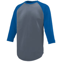 Augusta Sportswear Youth Nova Jersey in Graphite/Royal  -Part of the Youth, Youth-Jersey, Augusta-Products, Baseball, Shirts, All-Sports, All-Sports-1 product lines at KanaleyCreations.com