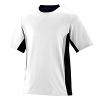 Augusta Sportswear Youth Surge Jersey in White/Black/Silver Grey  -Part of the Youth, Youth-Jersey, Augusta-Products, Softball, Shirts product lines at KanaleyCreations.com