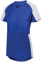 Augusta Sportswear Girls Cutter Jersey in Royal/White  -Part of the Girls, Augusta-Products, Softball, Girls-Jersey, Shirts product lines at KanaleyCreations.com