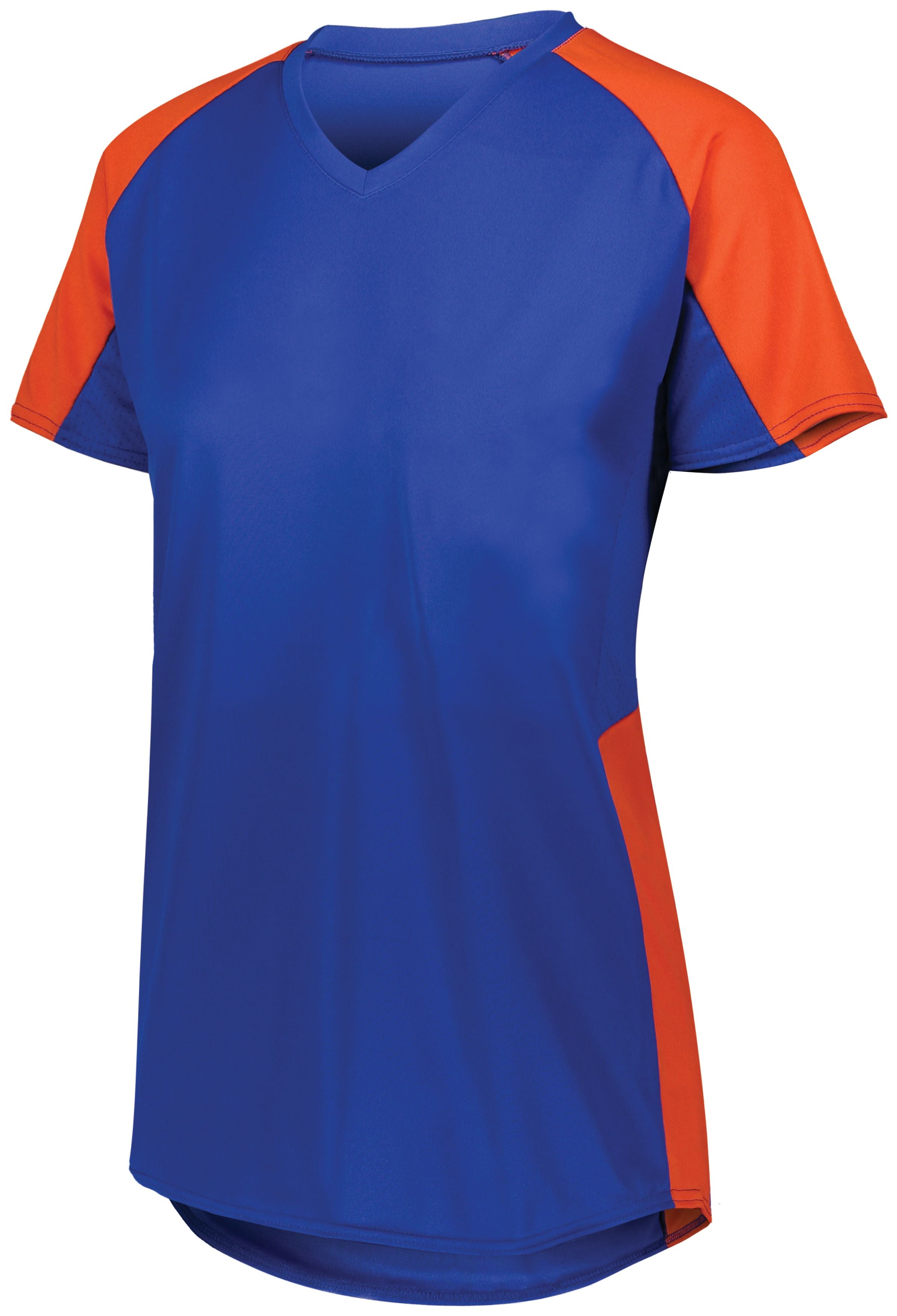 Augusta Sportswear Ladies Cutter Jersey in Royal/Orange  -Part of the Ladies, Ladies-Jersey, Augusta-Products, Softball, Shirts product lines at KanaleyCreations.com