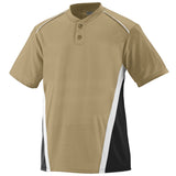 Augusta Sportswear Youth Rbi Jersey in Vegas Gold/Black/White  -Part of the Youth, Youth-Jersey, Augusta-Products, Softball, Shirts product lines at KanaleyCreations.com