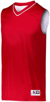 Augusta Sportswear Youth Reversible Two-Color Jersey in Red/White  -Part of the Youth, Youth-Jersey, Augusta-Products, Basketball, Shirts, All-Sports, All-Sports-1 product lines at KanaleyCreations.com