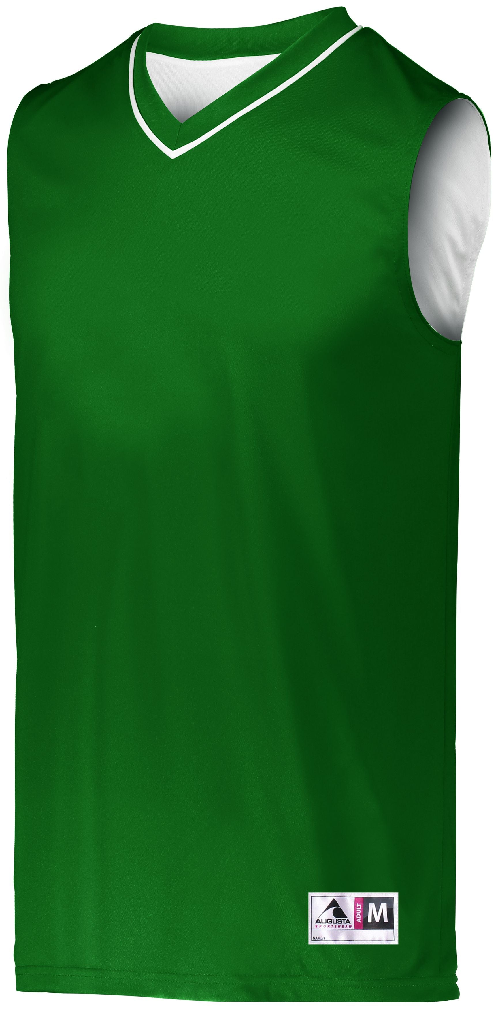 Augusta Sportswear Reversible Two-Color Jersey in Dark Green/White  -Part of the Adult, Adult-Jersey, Augusta-Products, Basketball, Shirts, All-Sports, All-Sports-1 product lines at KanaleyCreations.com