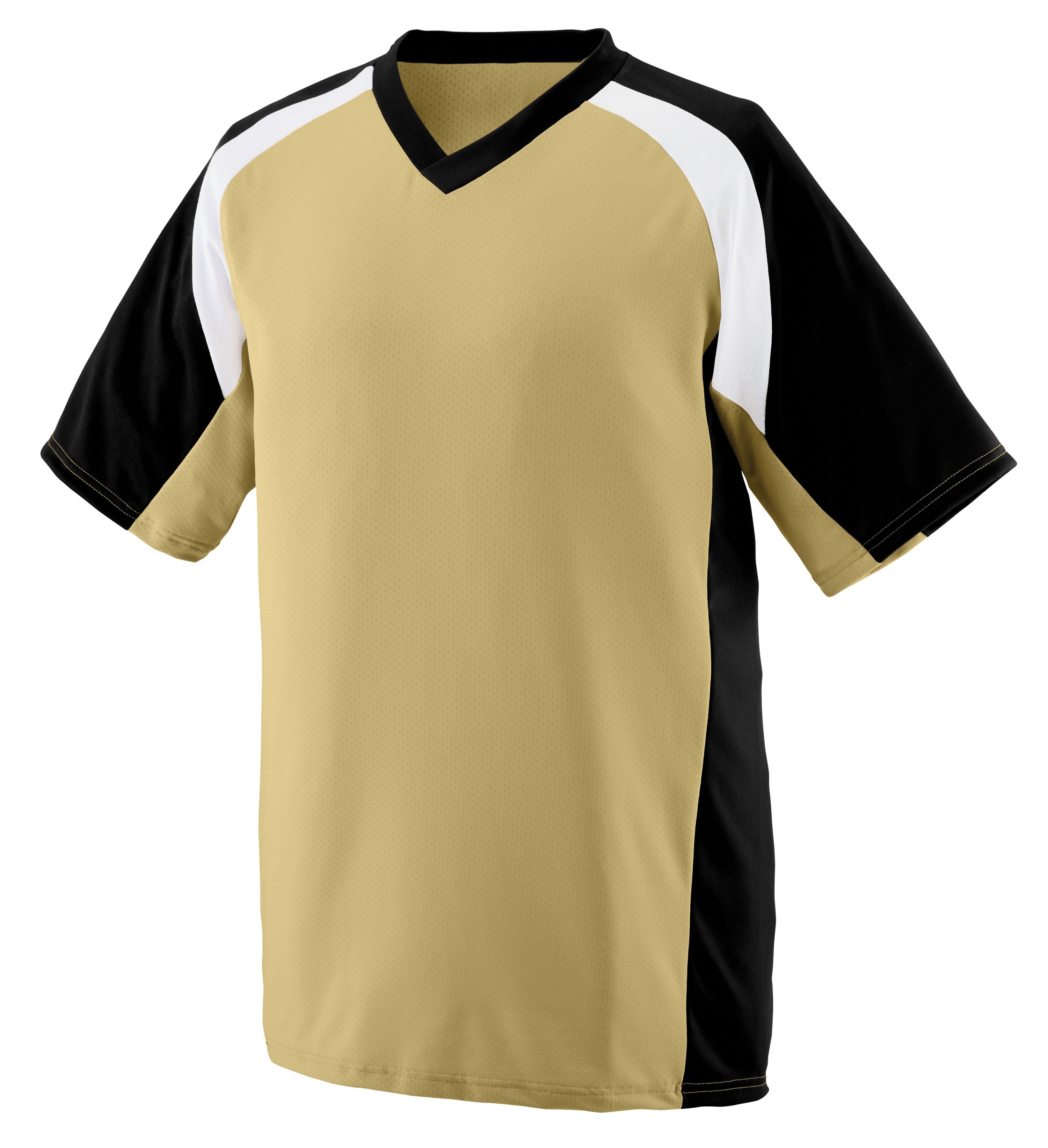 Augusta Sportswear Nitro Jersey in Vegas Gold/Black/White  -Part of the Adult, Adult-Jersey, Augusta-Products, Football, Shirts, All-Sports, All-Sports-1 product lines at KanaleyCreations.com