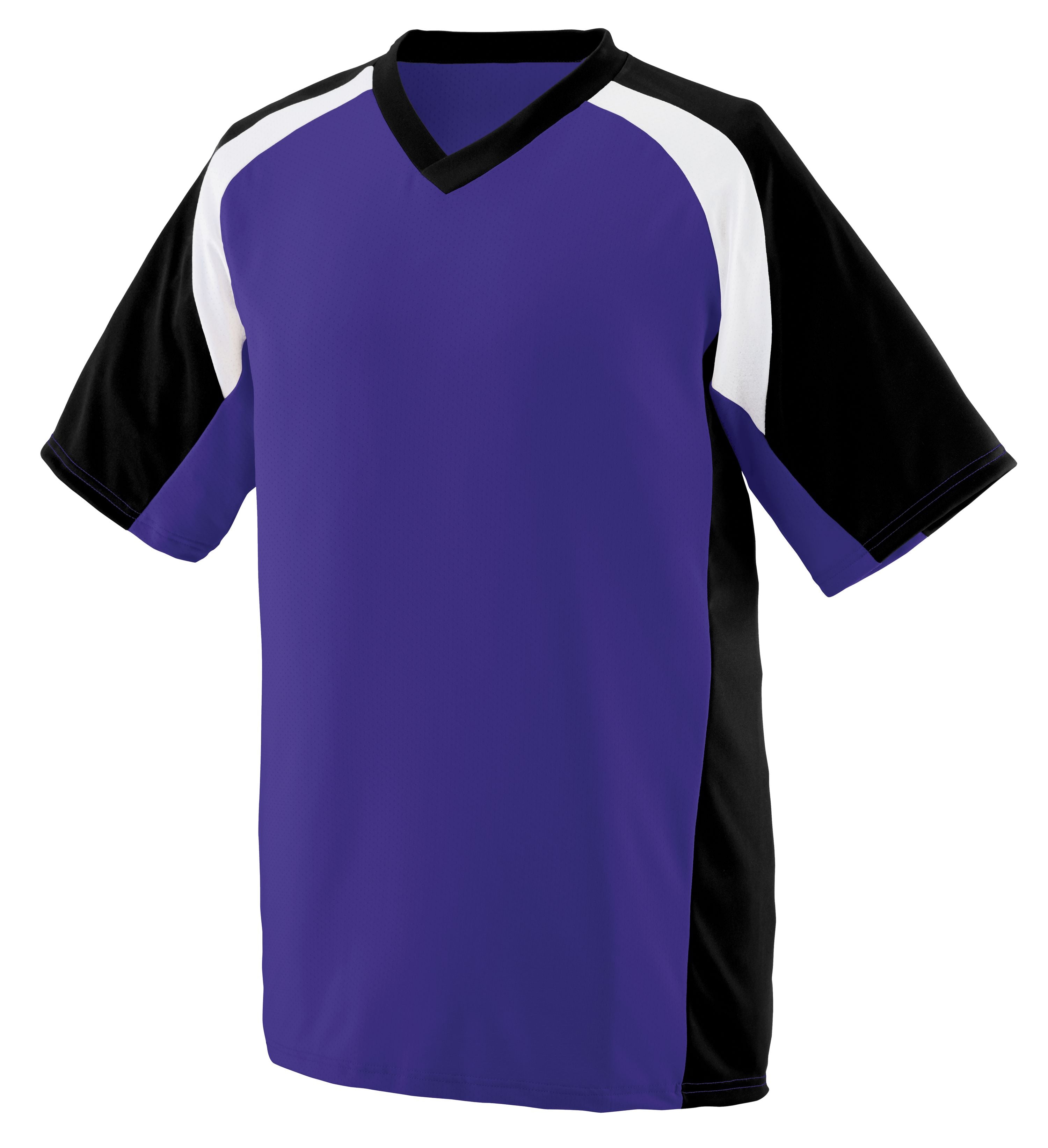Augusta Sportswear Nitro Jersey in Purple/Black/White  -Part of the Adult, Adult-Jersey, Augusta-Products, Football, Shirts, All-Sports, All-Sports-1 product lines at KanaleyCreations.com