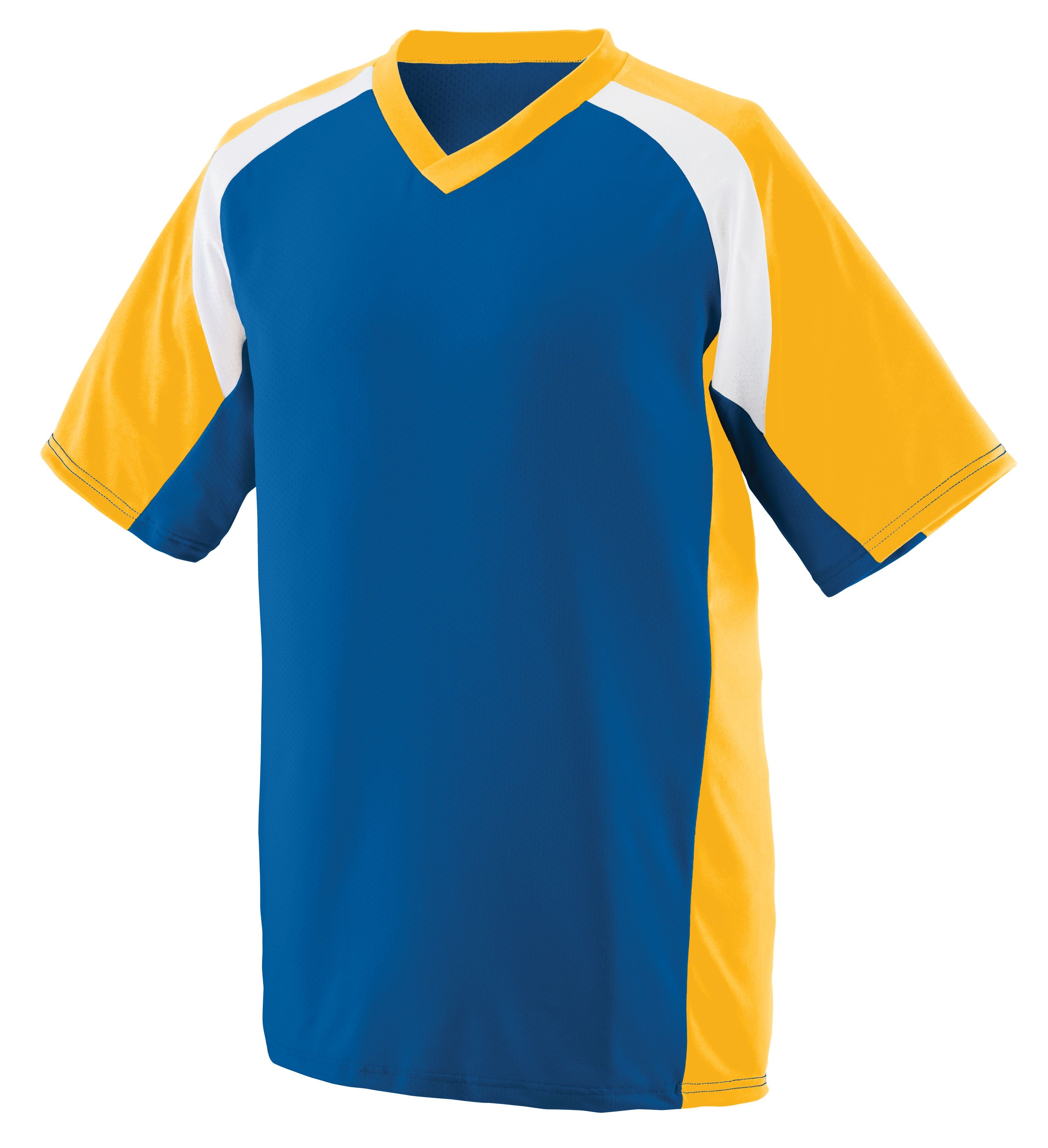 Augusta Sportswear Nitro Jersey in Royal/Gold/White  -Part of the Adult, Adult-Jersey, Augusta-Products, Football, Shirts, All-Sports, All-Sports-1 product lines at KanaleyCreations.com