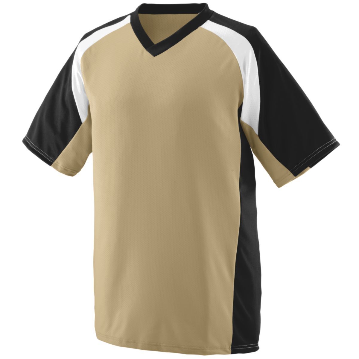 Augusta Sportswear Youth Nitro Jersey in Vegas Gold/Black/White  -Part of the Youth, Youth-Jersey, Augusta-Products, Football, Shirts, All-Sports, All-Sports-1 product lines at KanaleyCreations.com