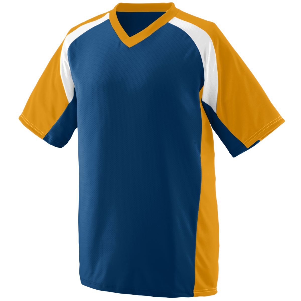 Augusta Sportswear Youth Nitro Jersey in Navy/Gold/White  -Part of the Youth, Youth-Jersey, Augusta-Products, Football, Shirts, All-Sports, All-Sports-1 product lines at KanaleyCreations.com
