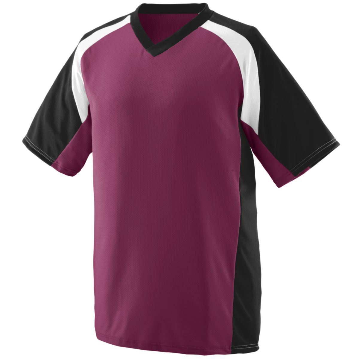 Augusta Sportswear Youth Nitro Jersey in Maroon/Black/White  -Part of the Youth, Youth-Jersey, Augusta-Products, Football, Shirts, All-Sports, All-Sports-1 product lines at KanaleyCreations.com