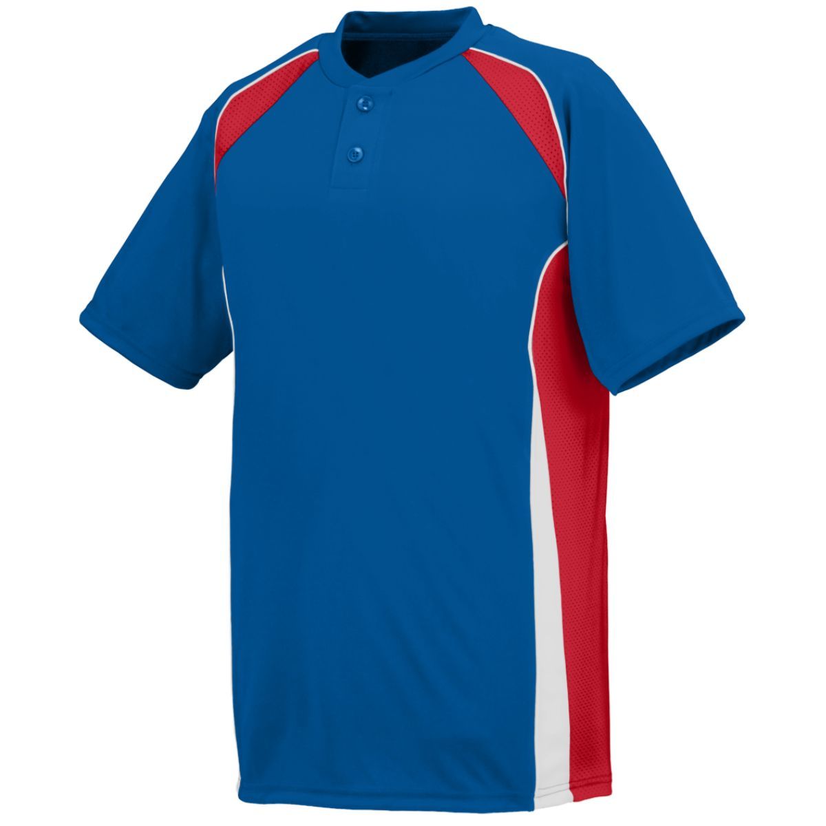 Augusta Sportswear Base Hit Jersey in Royal/Red/White  -Part of the Adult, Adult-Jersey, Augusta-Products, Baseball, Shirts, All-Sports, All-Sports-1 product lines at KanaleyCreations.com