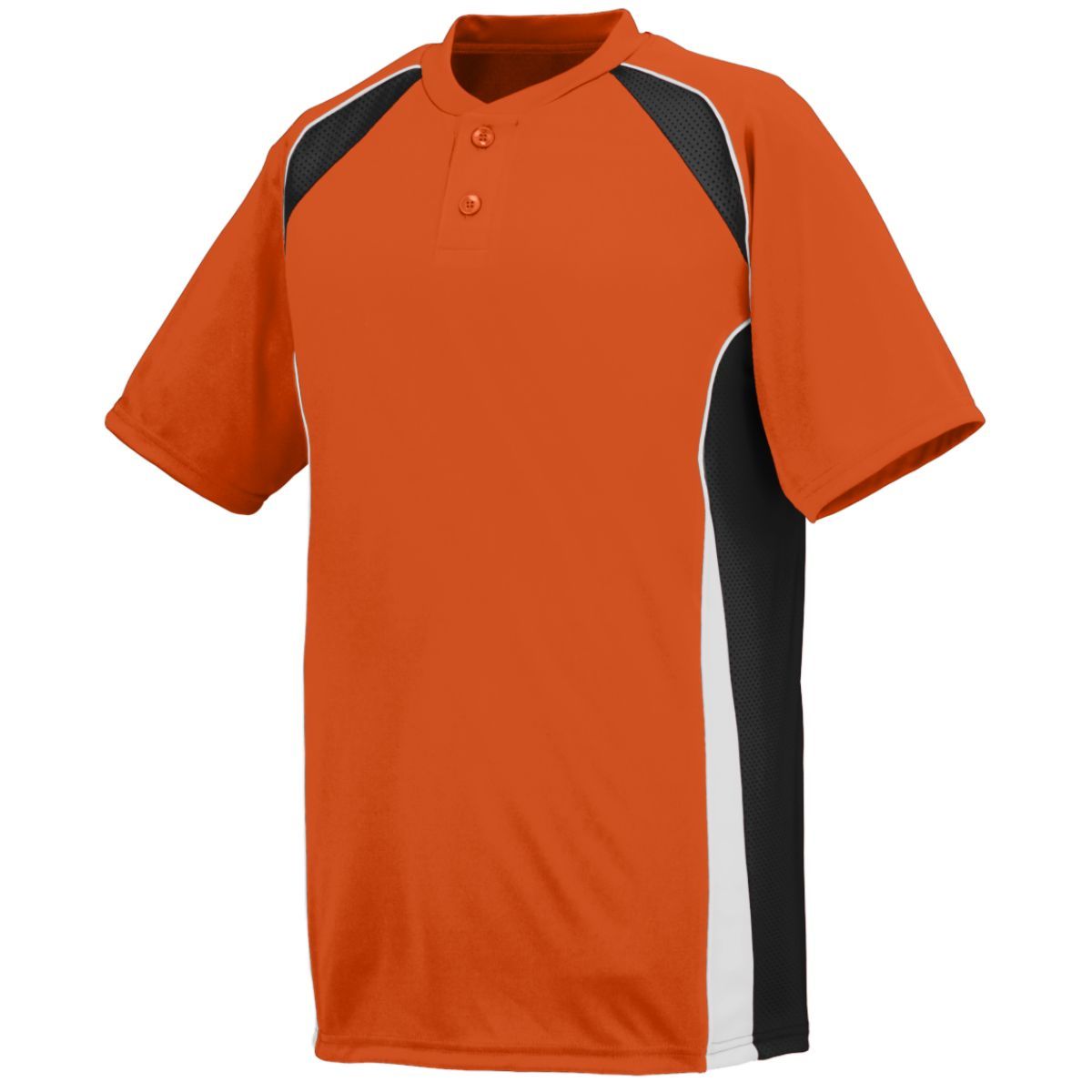 Augusta Sportswear Base Hit Jersey in Orange/Black/White  -Part of the Adult, Adult-Jersey, Augusta-Products, Baseball, Shirts, All-Sports, All-Sports-1 product lines at KanaleyCreations.com