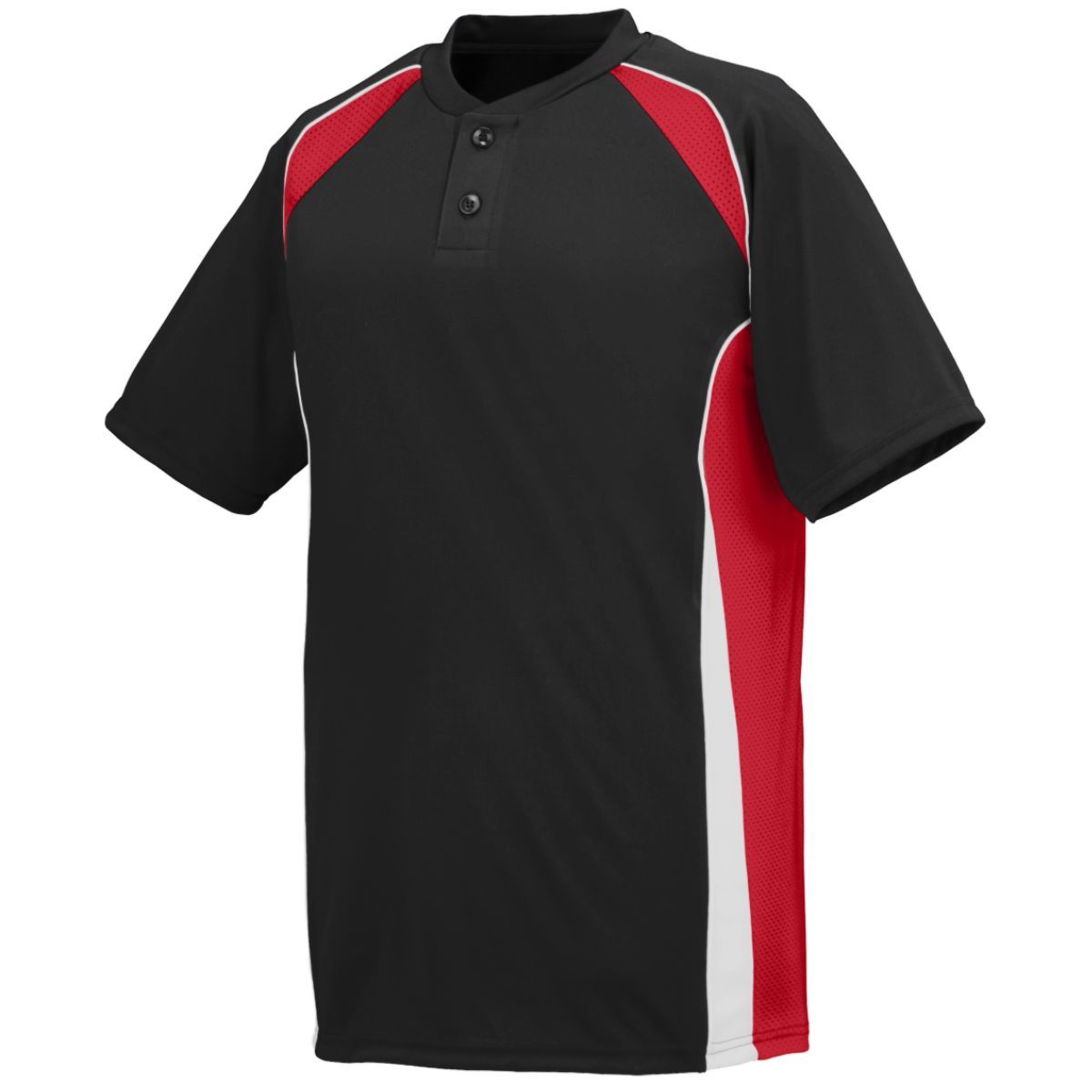 Augusta Sportswear Base Hit Jersey in Black/Red/White  -Part of the Adult, Adult-Jersey, Augusta-Products, Baseball, Shirts, All-Sports, All-Sports-1 product lines at KanaleyCreations.com