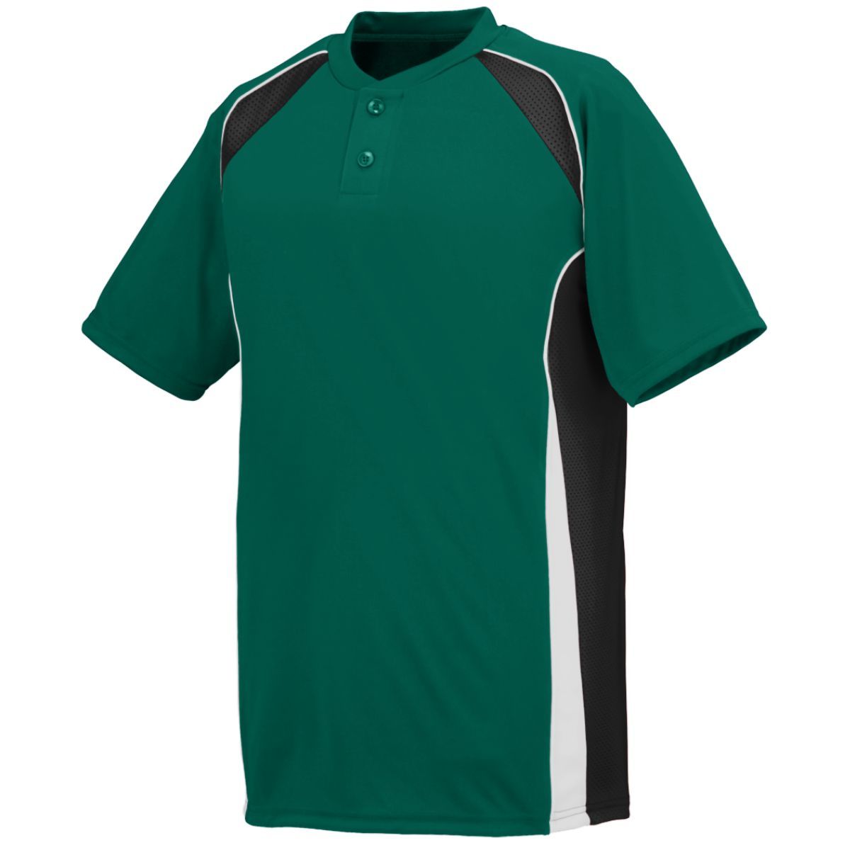 Augusta Sportswear Youth Base Hit Jersey in Dark Green/Black/White  -Part of the Youth, Youth-Jersey, Augusta-Products, Baseball, Shirts, All-Sports, All-Sports-1 product lines at KanaleyCreations.com