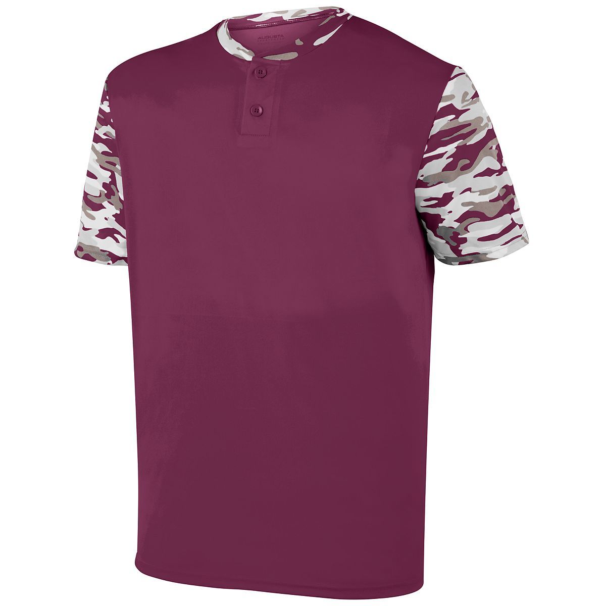 Augusta Sportswear Pop Fly Jersey in Maroon/Maroon Mod  -Part of the Adult, Adult-Jersey, Augusta-Products, Baseball, Shirts, All-Sports, All-Sports-1 product lines at KanaleyCreations.com