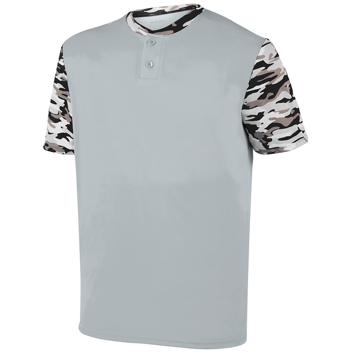 Augusta Sportswear Pop Fly Jersey in Silver/Black Mod  -Part of the Adult, Adult-Jersey, Augusta-Products, Baseball, Shirts, All-Sports, All-Sports-1 product lines at KanaleyCreations.com