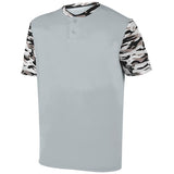 Augusta Sportswear Youth Pop Fly Jersey in Silver/Black Mod  -Part of the Youth, Youth-Jersey, Augusta-Products, Baseball, Shirts, All-Sports, All-Sports-1 product lines at KanaleyCreations.com