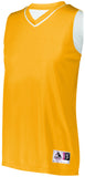 Augusta Sportswear Ladies Reversible Two-Color Jersey in Gold/White  -Part of the Ladies, Ladies-Jersey, Augusta-Products, Basketball, Shirts, All-Sports, All-Sports-1 product lines at KanaleyCreations.com