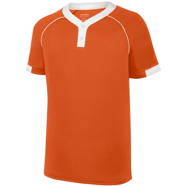 Augusta Sportswear Stanza Jersey in Orange/White  -Part of the Adult, Adult-Jersey, Augusta-Products, Baseball, Shirts, All-Sports, All-Sports-1 product lines at KanaleyCreations.com